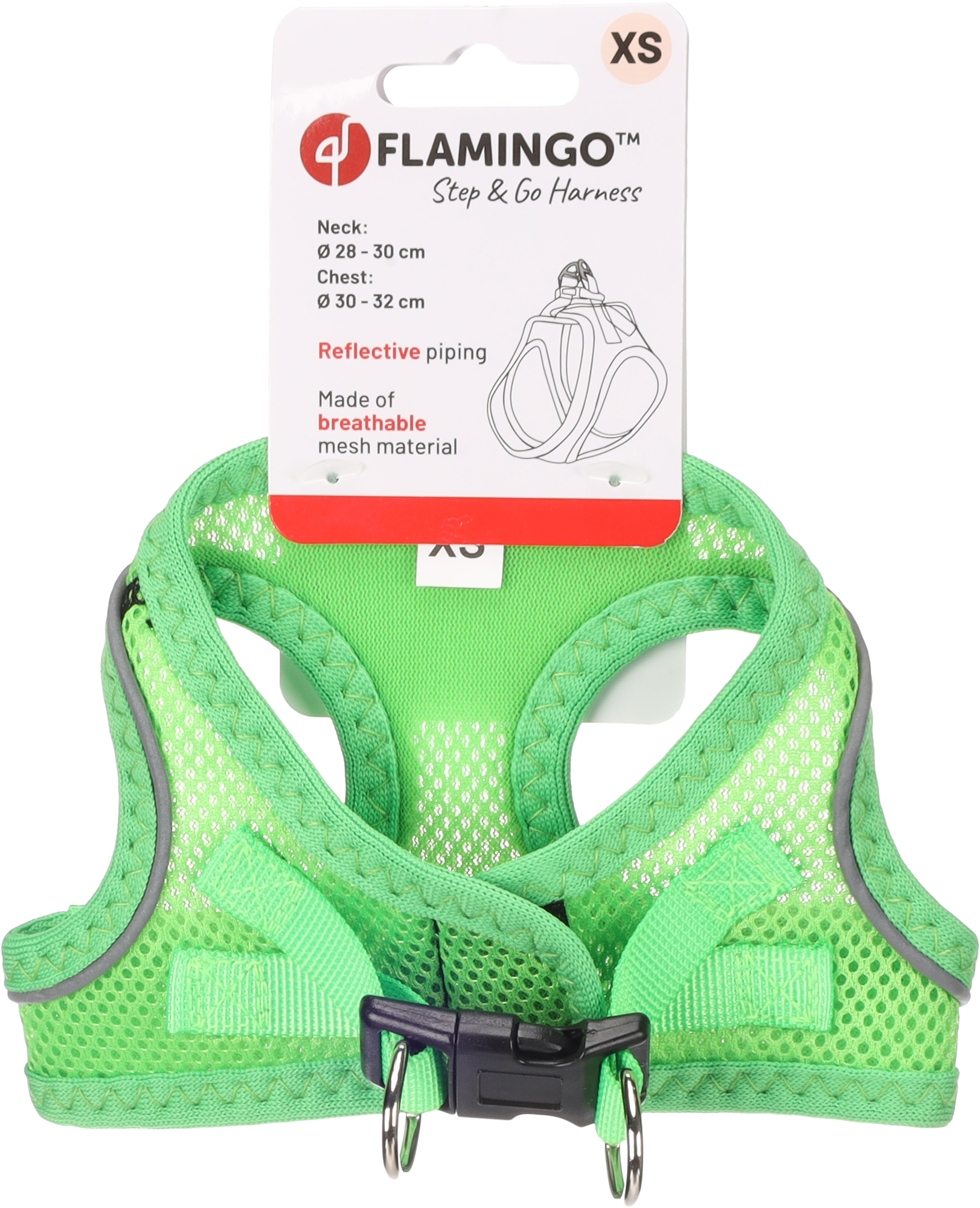 Flamingo Harness Step&Go Bento Green