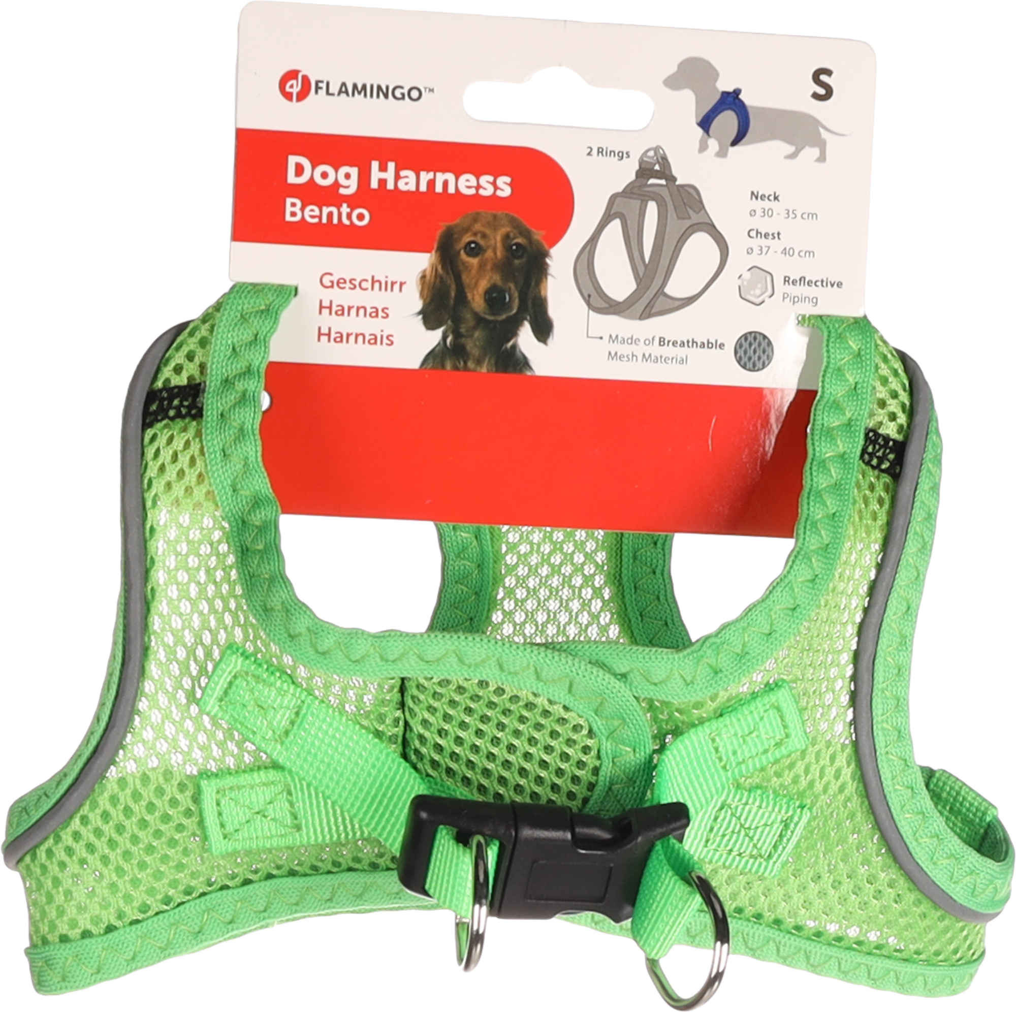 Flamingo Harness Step&Go Bento Green