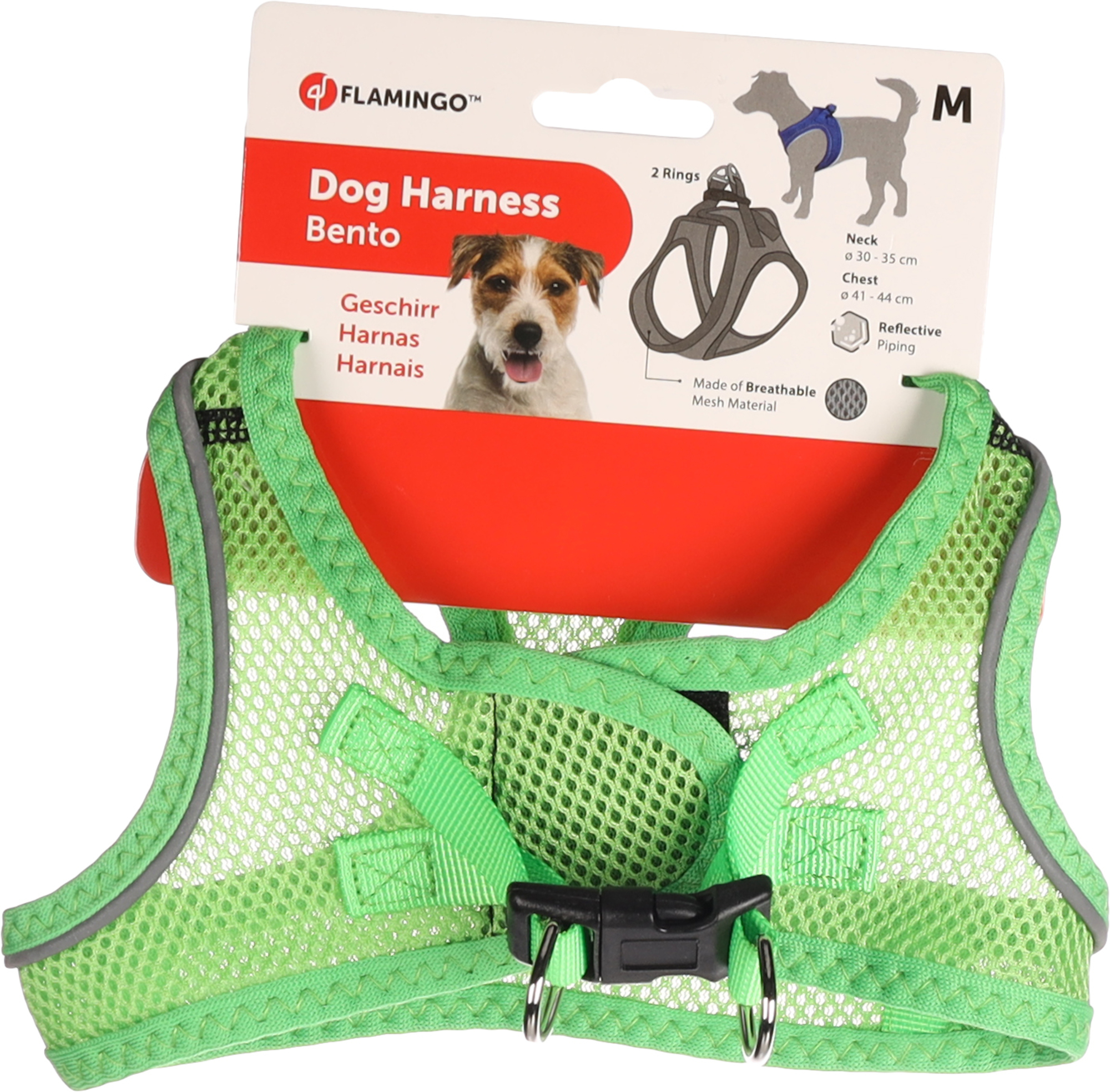 Flamingo Harness Step&Go Bento Green