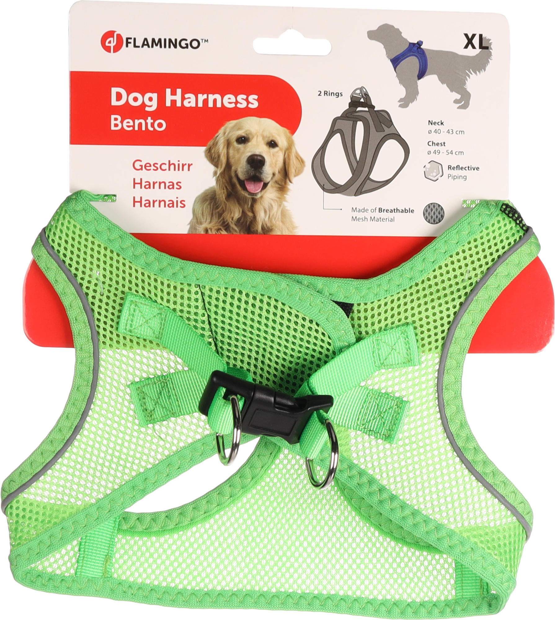 Flamingo Harness Step&Go Bento Green