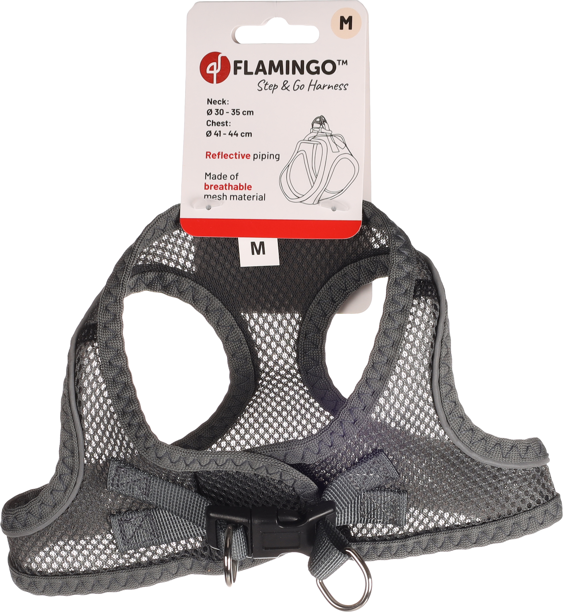 Flamingo Harness Step&Go Bento Grey