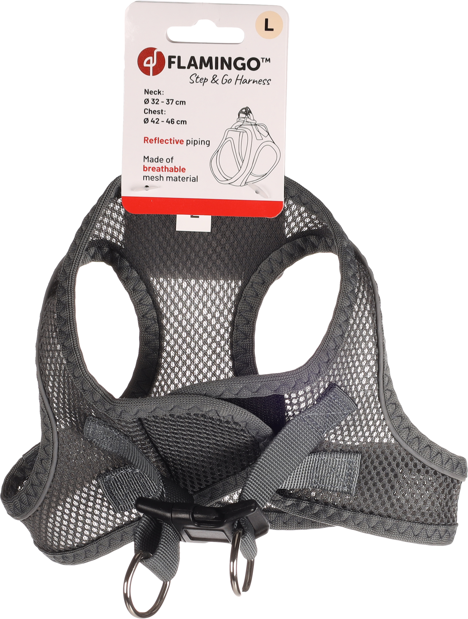 Flamingo Harness Step&Go Bento Grey