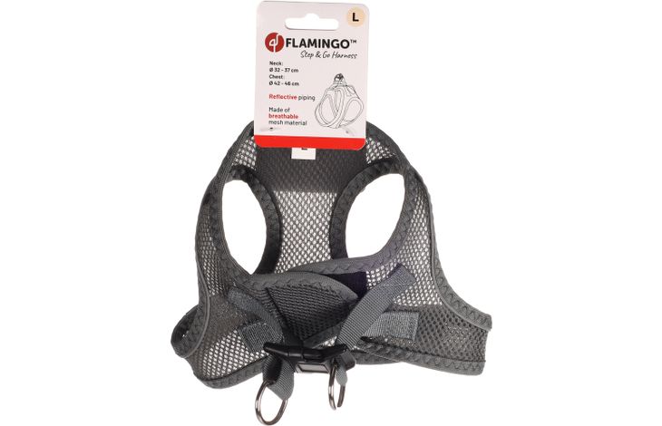 Flamingo Harness Step&Go Bento Grey