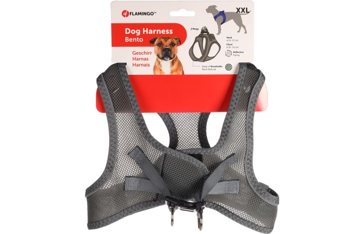 Flamingo Harnas Step&Go Bento Grijs