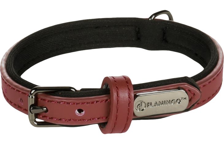 Flamingo Halsband met neopreen Binti Rood