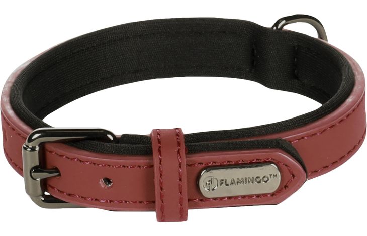 Flamingo Halsband met neopreen Binti Rood