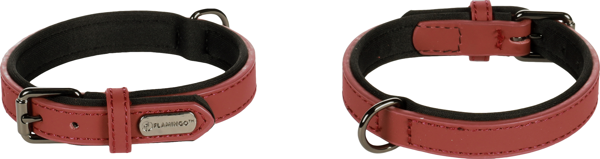Flamingo Collar With neoprene Binti Red