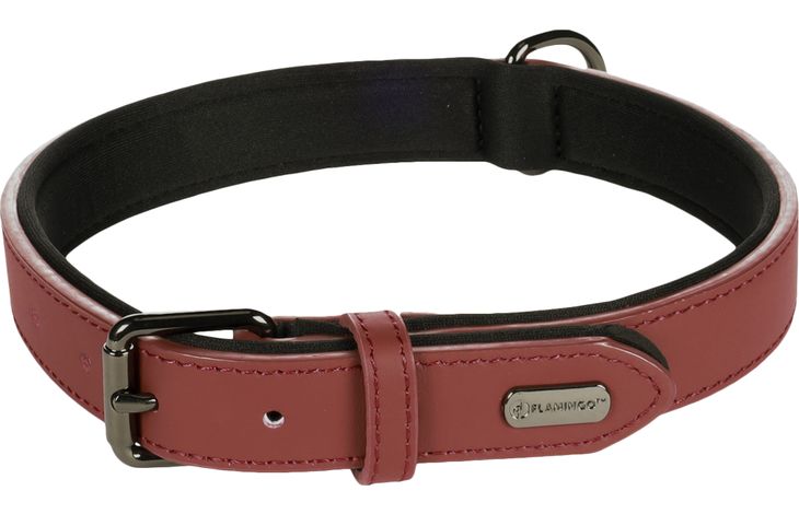 Flamingo Halsband met neopreen Binti Rood