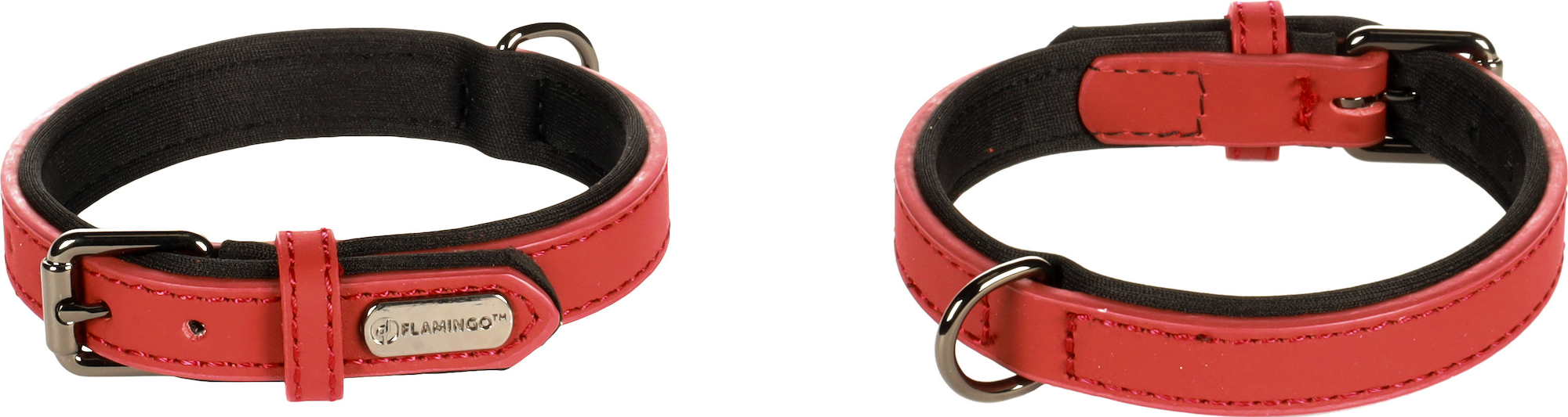 Flamingo Collar With neoprene Binti Red