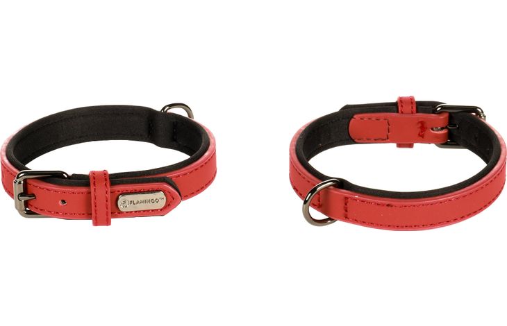 Flamingo Halsband met neopreen Binti Rood