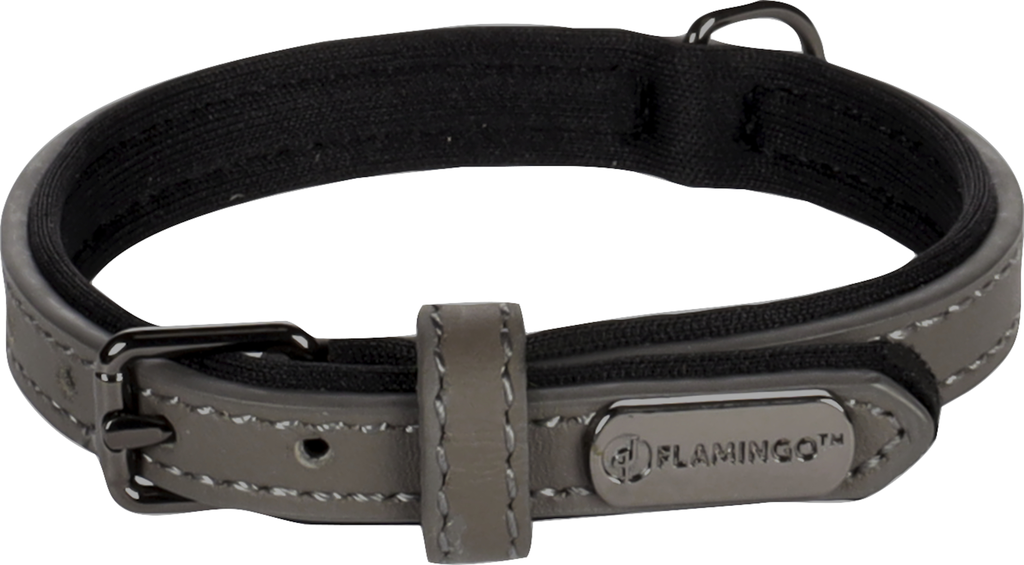 Flamingo Collare Con neoprene Binti Grigio