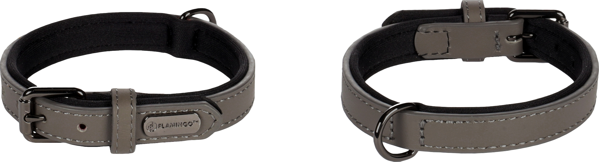 Flamingo Collar With neoprene Binti Grey