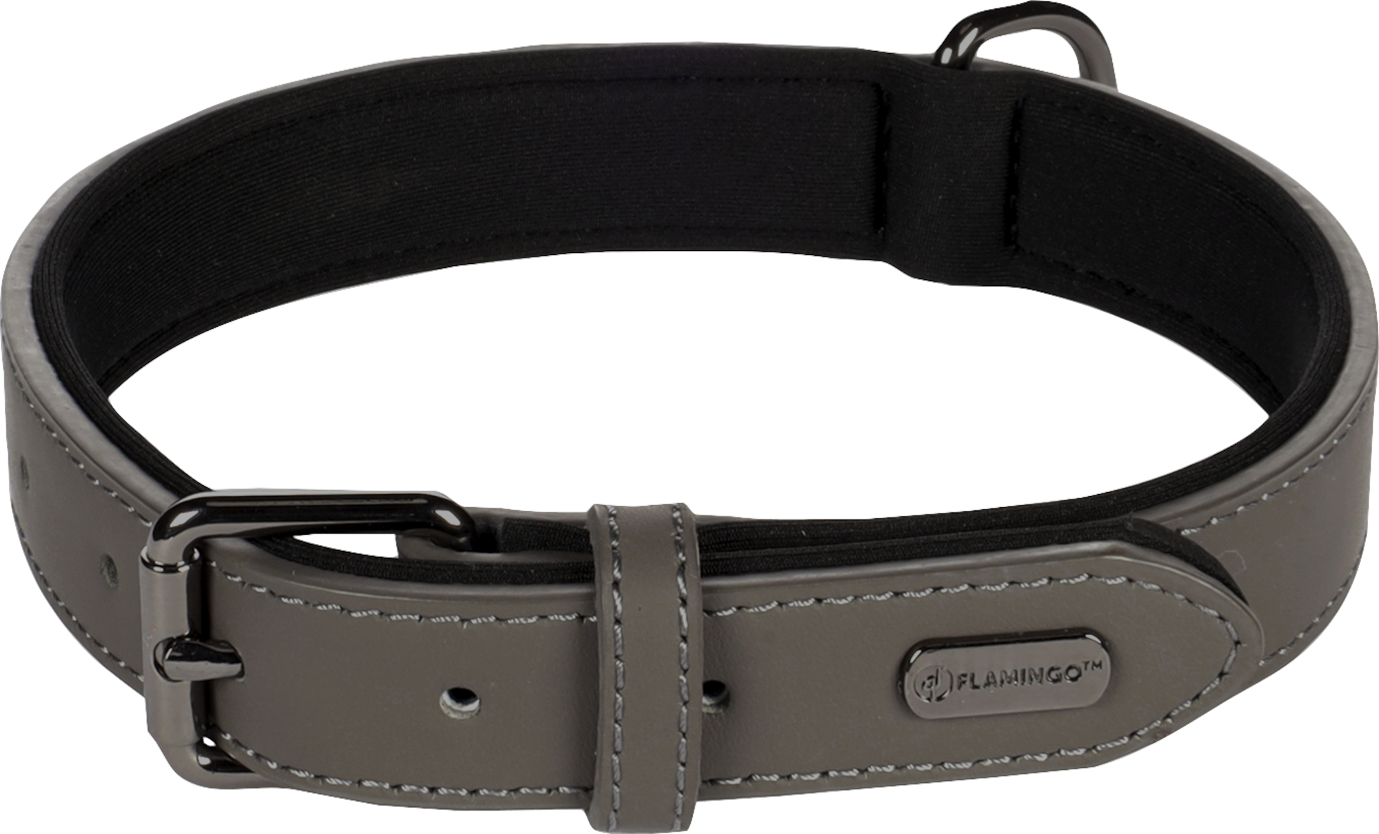 Flamingo Collar With neoprene Binti Grey