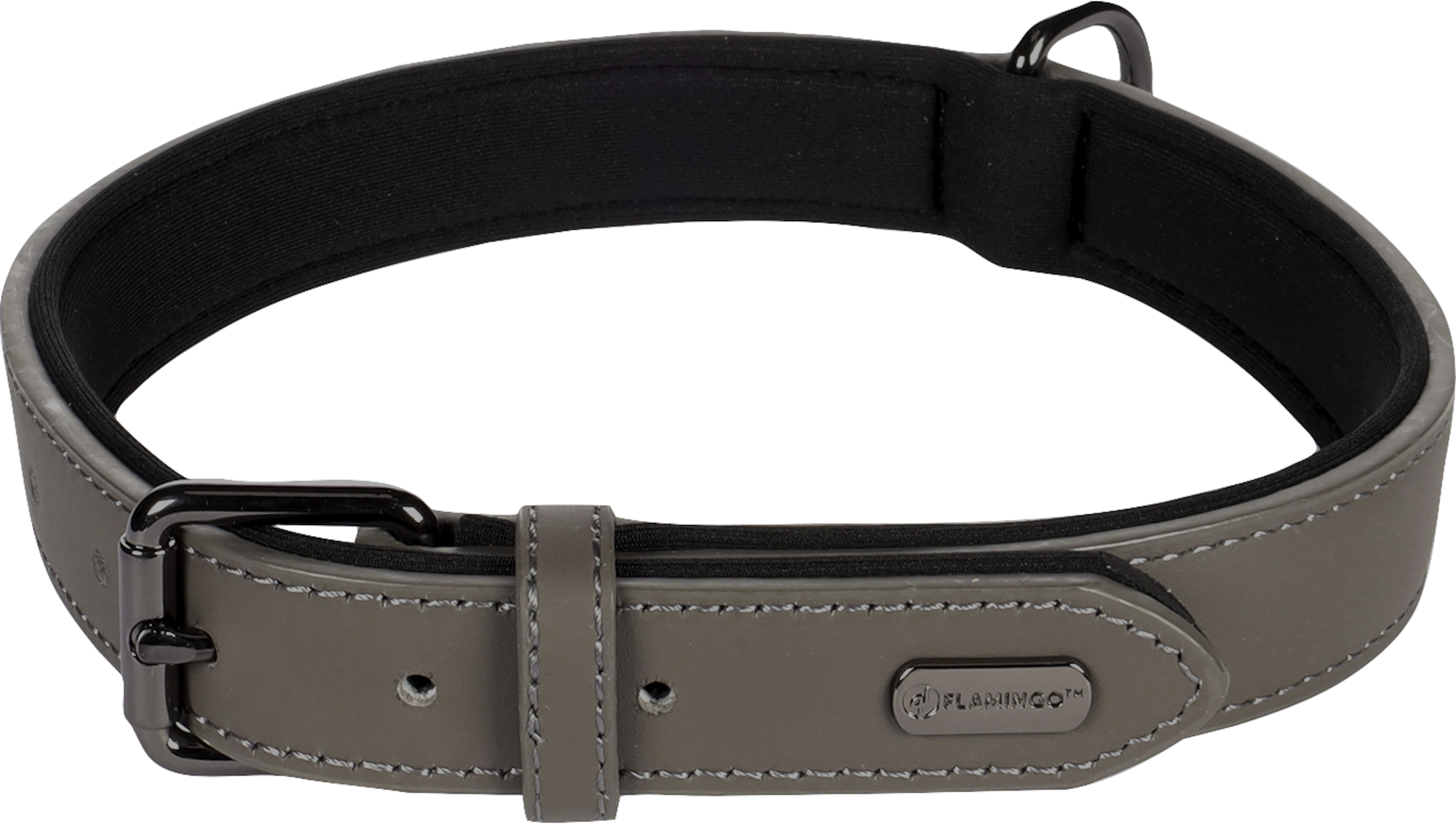 Flamingo Collar With neoprene Binti Grey