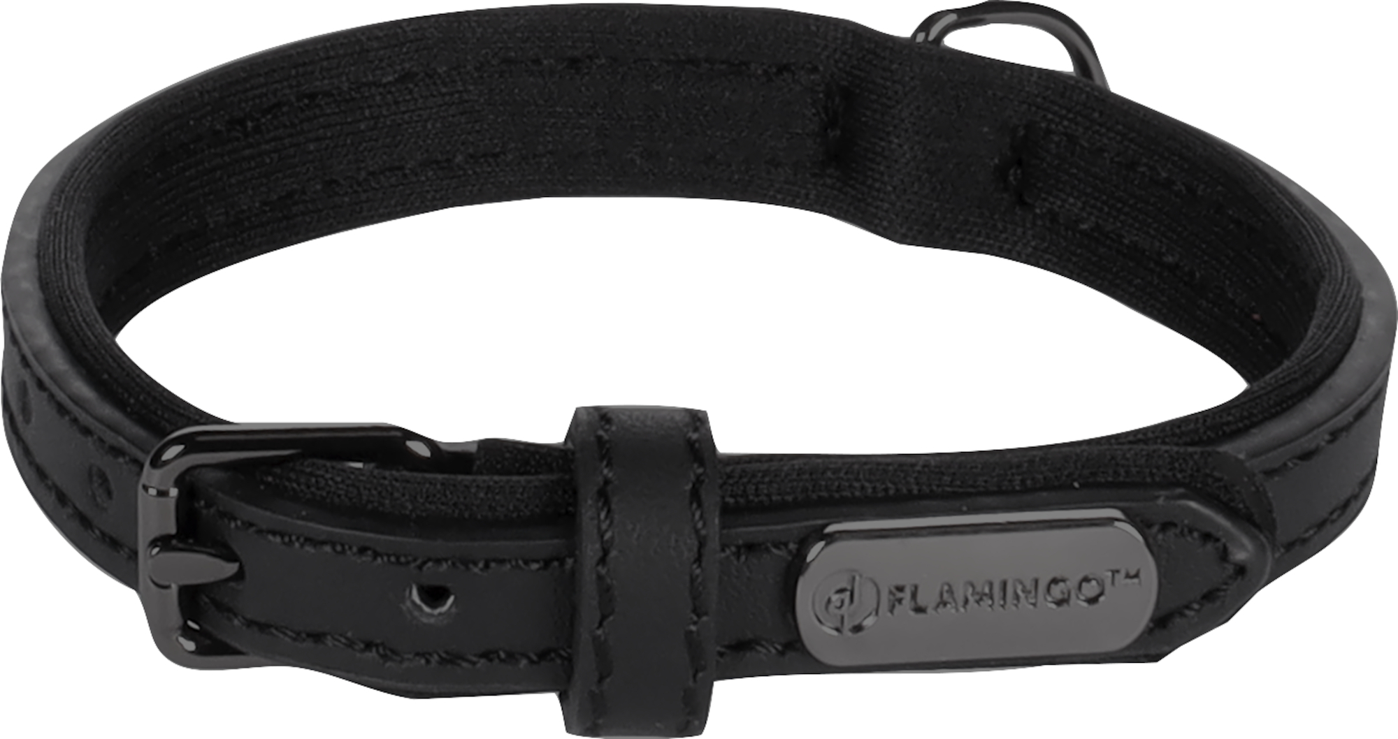 Flamingo Collar With neoprene Binti Black