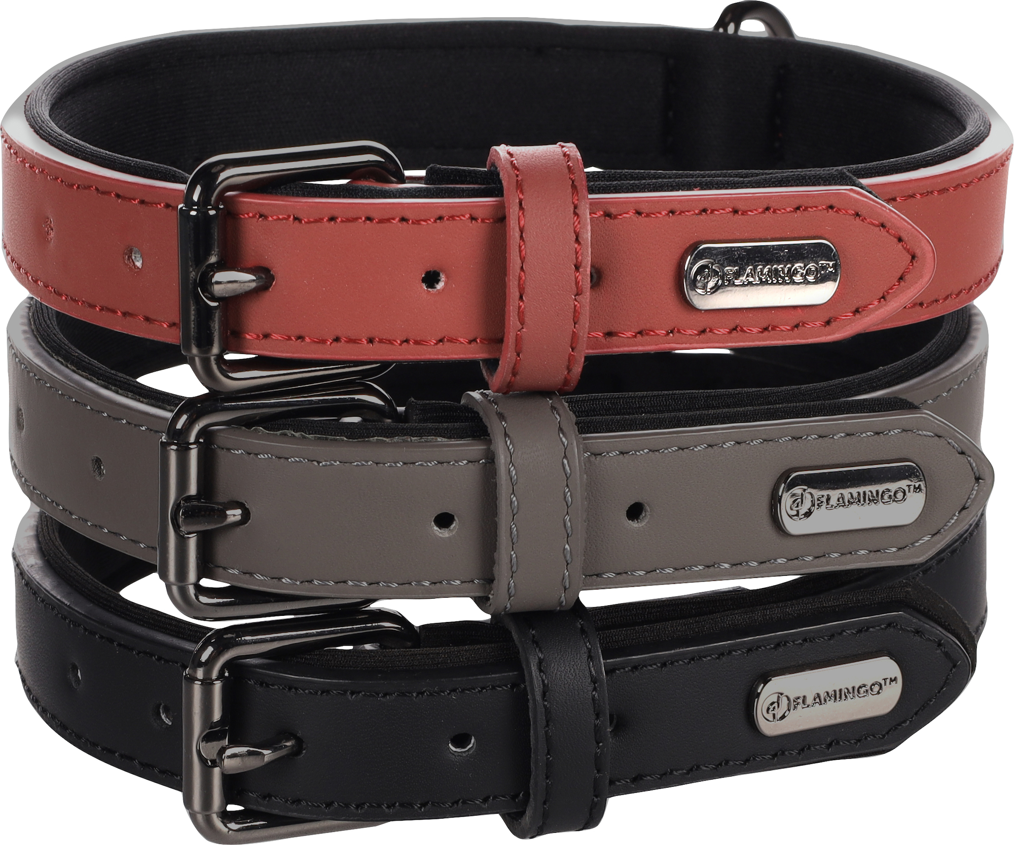 Flamingo Collar With neoprene Binti Black