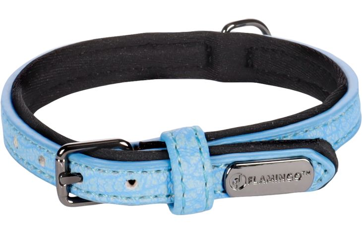 Flamingo  Halsband met neopreen Leza Blauw