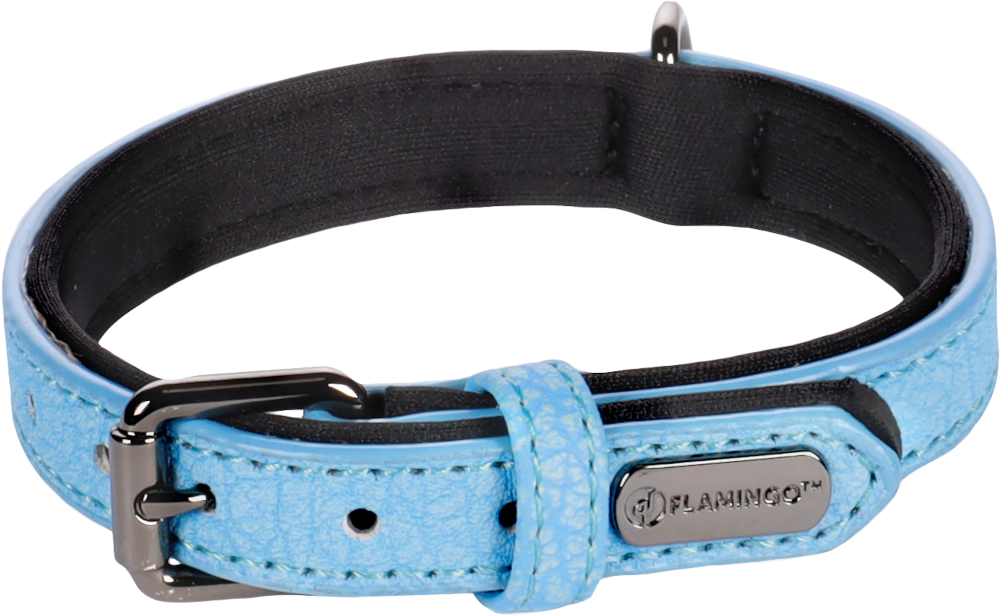 Flamingo Collar With neoprene Leza Blue