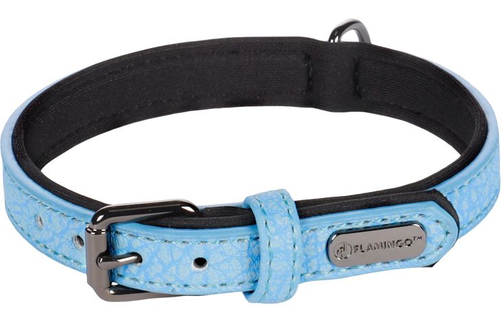 Flamingo Halsband met neopreen Leza Blauw