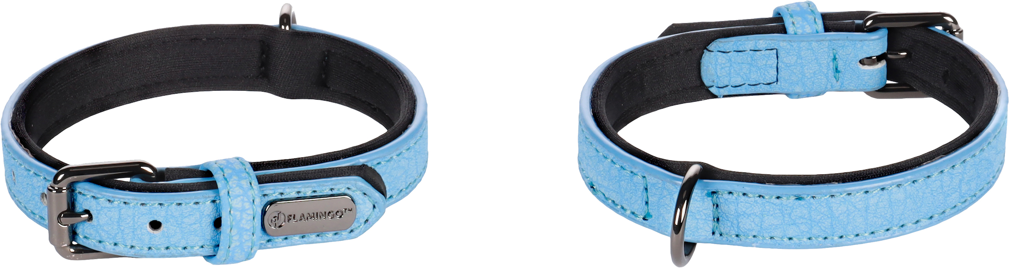 Flamingo Collar With neoprene Leza Blue