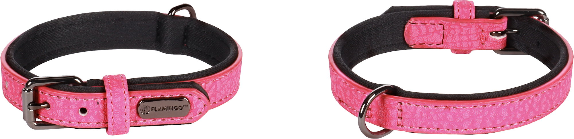 Flamingo Collar With neoprene Leza Pink