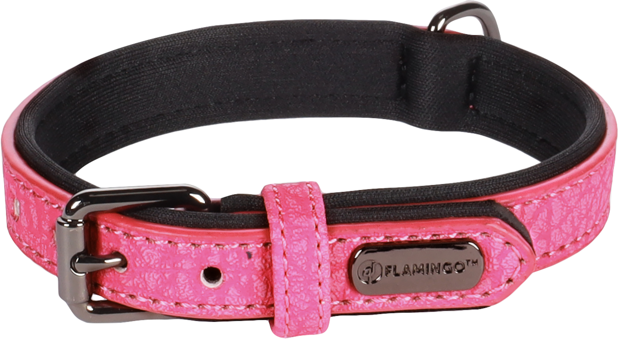 Flamingo Collar With neoprene Leza Pink