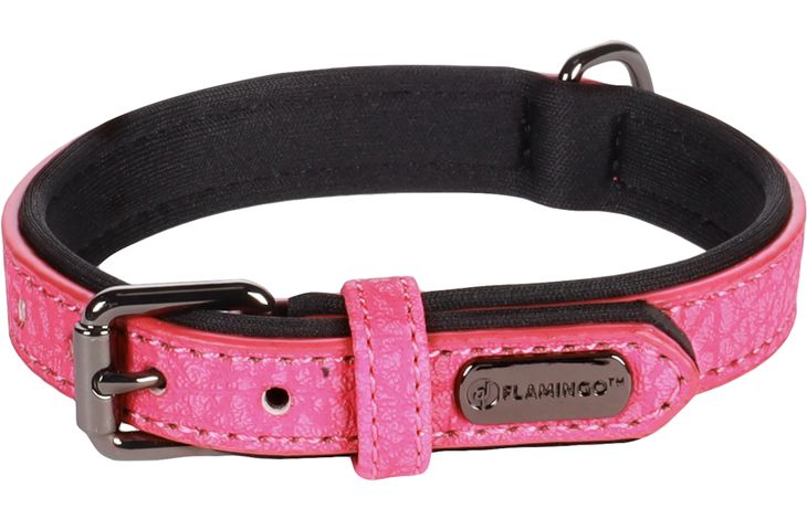 Flamingo Collar With neoprene Leza Pink