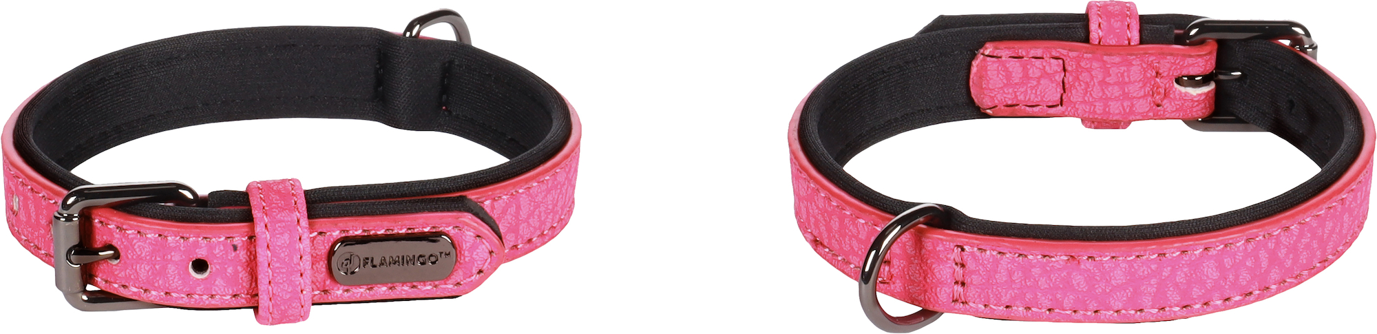 Flamingo Halsband met neopreen Leza Roze