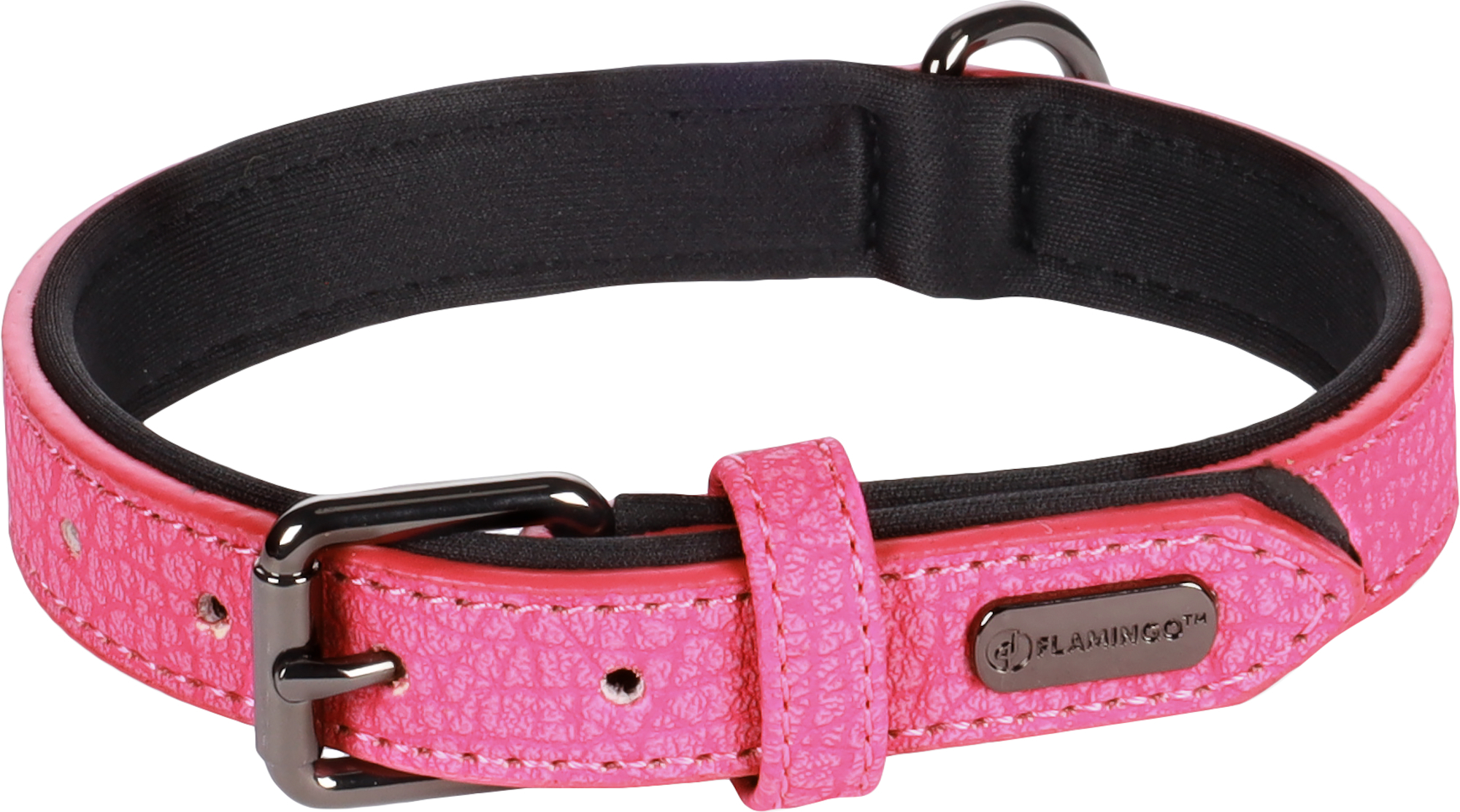 Flamingo Collar With neoprene Leza Pink
