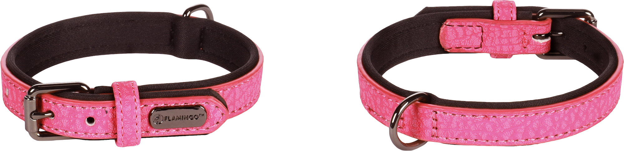 Flamingo Collar With neoprene Leza Pink