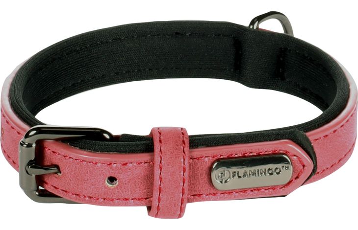 Flamingo Halsband met neopreen Delu Rood