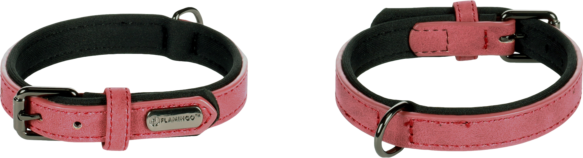 Flamingo Collar With neoprene Delu Red