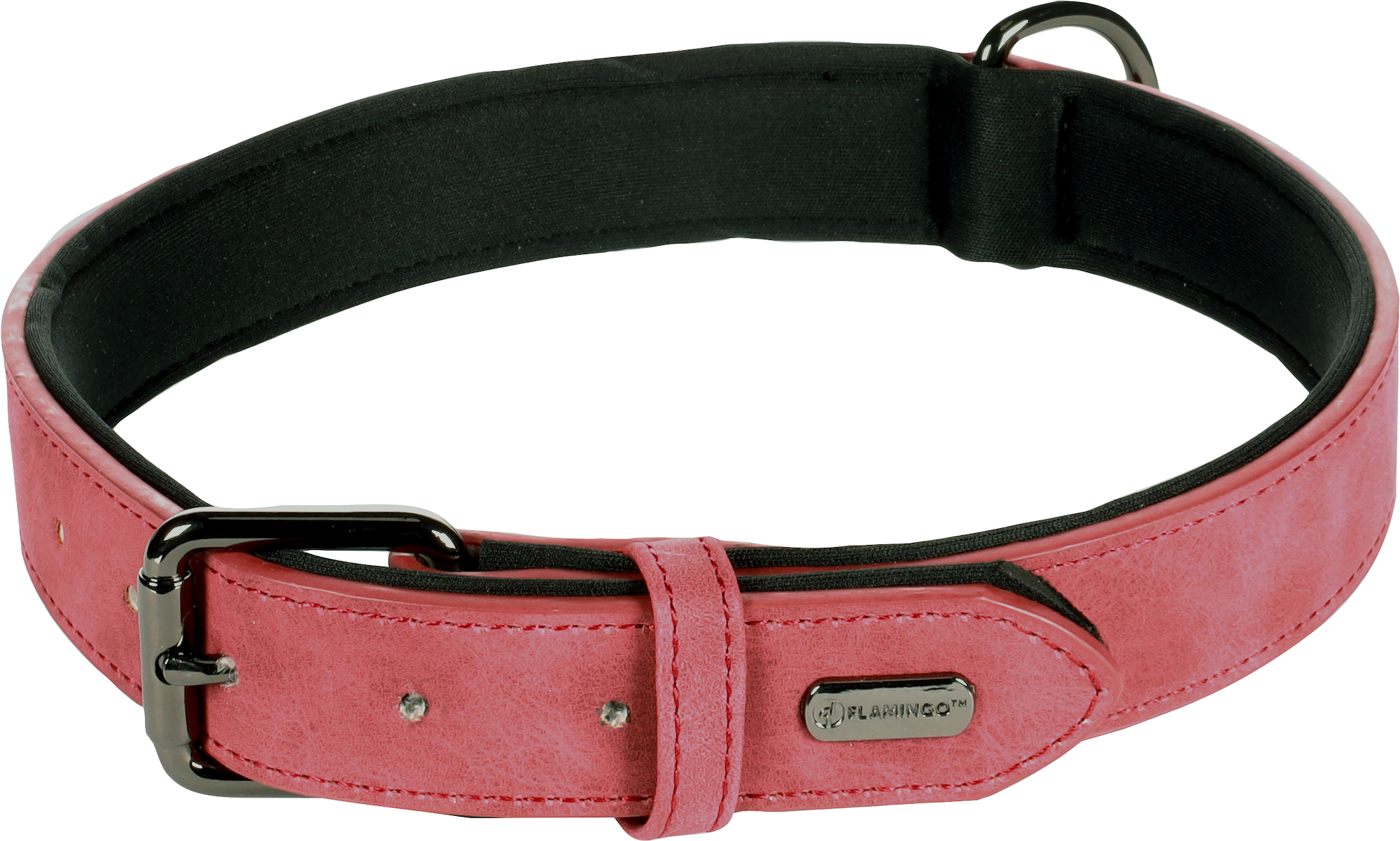 Flamingo Collar With neoprene Delu Red