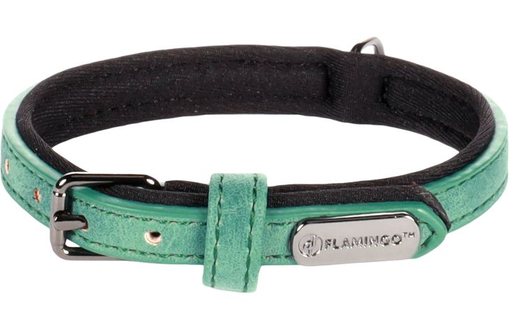 Flamingo Halsband met neopreen Delu Groen