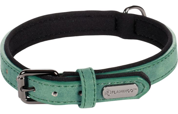Flamingo Halsband met neopreen Delu Groen