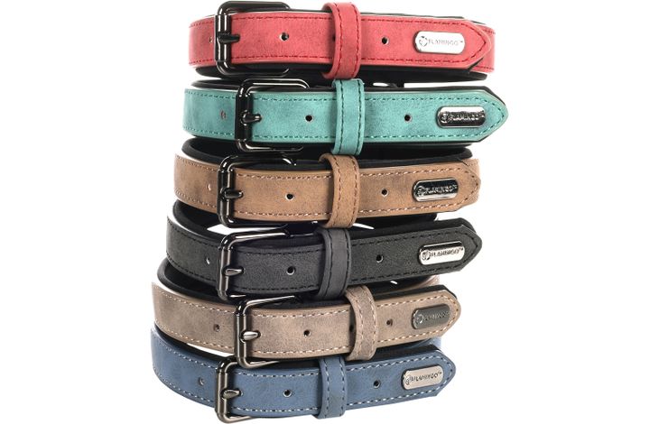 Flamingo Halsband met neopreen Delu Groen