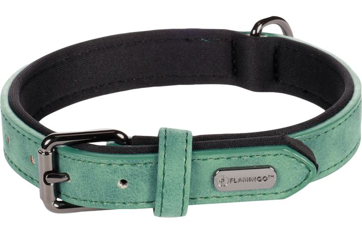 Flamingo Halsband met neopreen Delu Groen