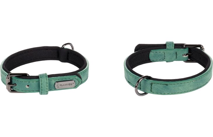 Flamingo Halsband met neopreen Delu Groen
