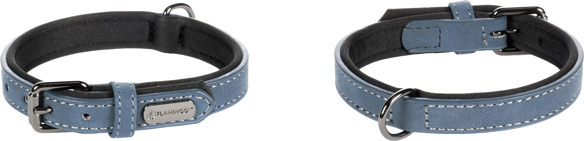 Flamingo Collar With neoprene Delu Blue