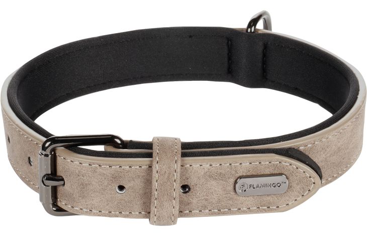 Flamingo Collar With neoprene Delu Taupe