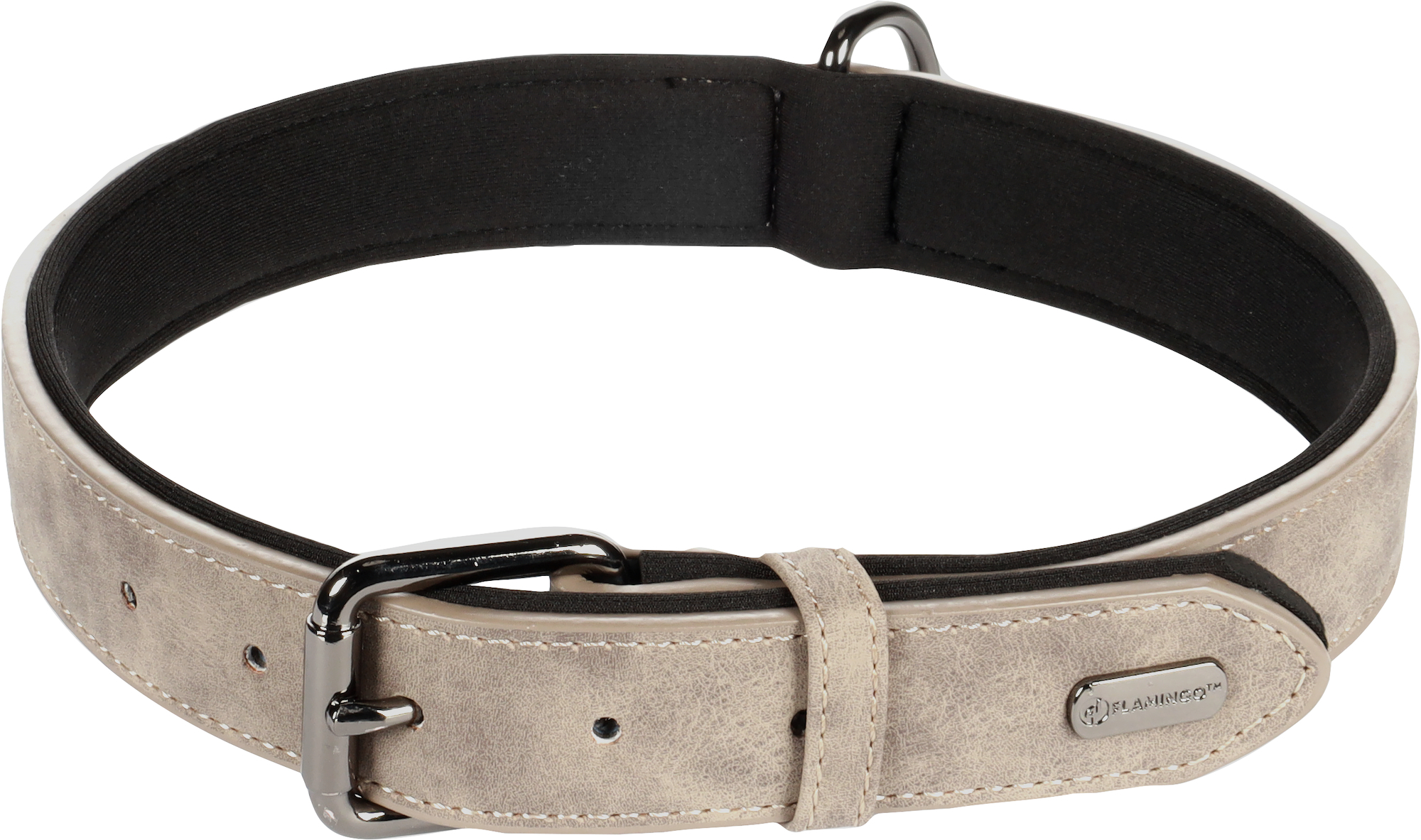 Flamingo Collar With neoprene Delu Taupe