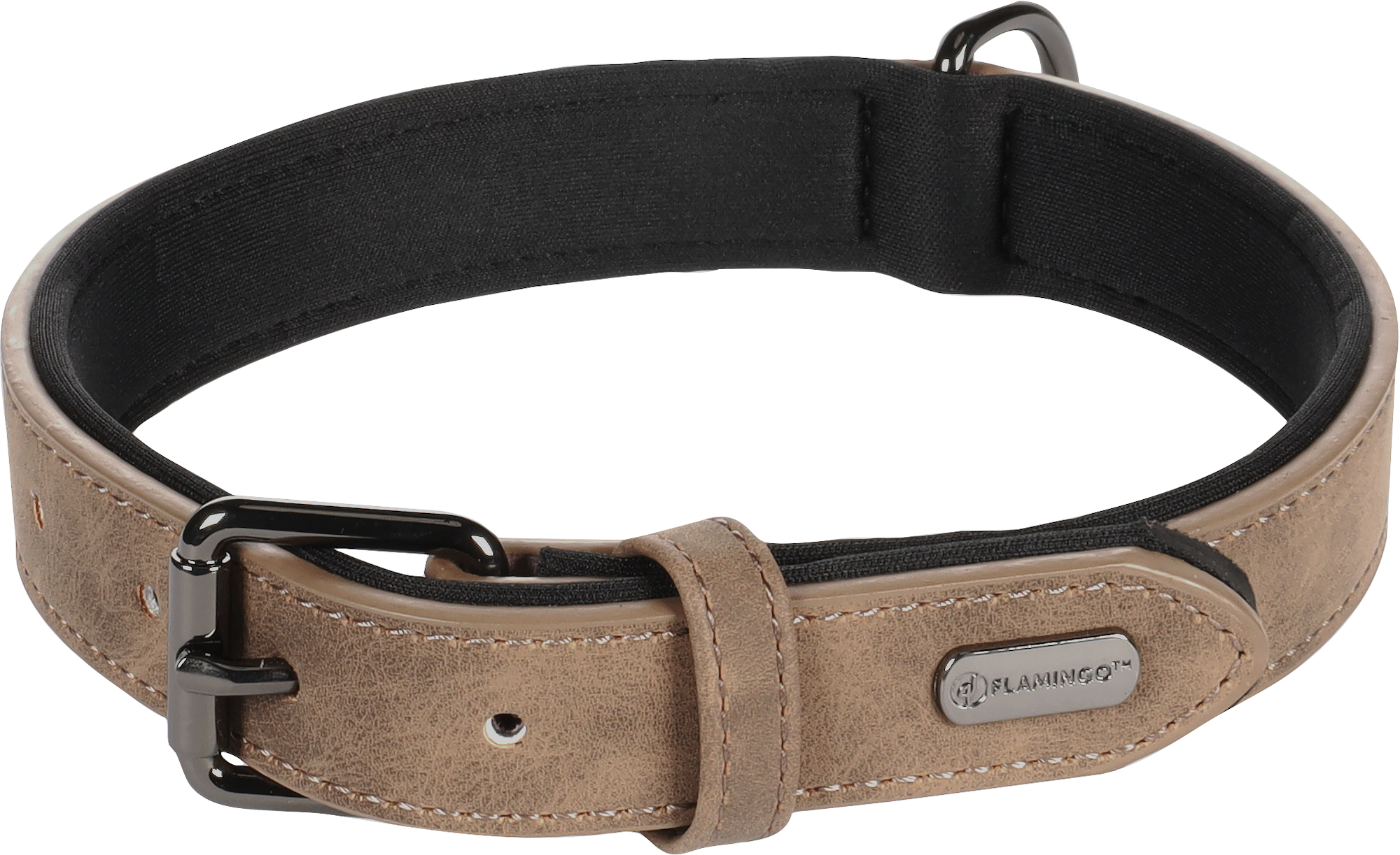 Flamingo Collar Con neopreno Delu Marrón