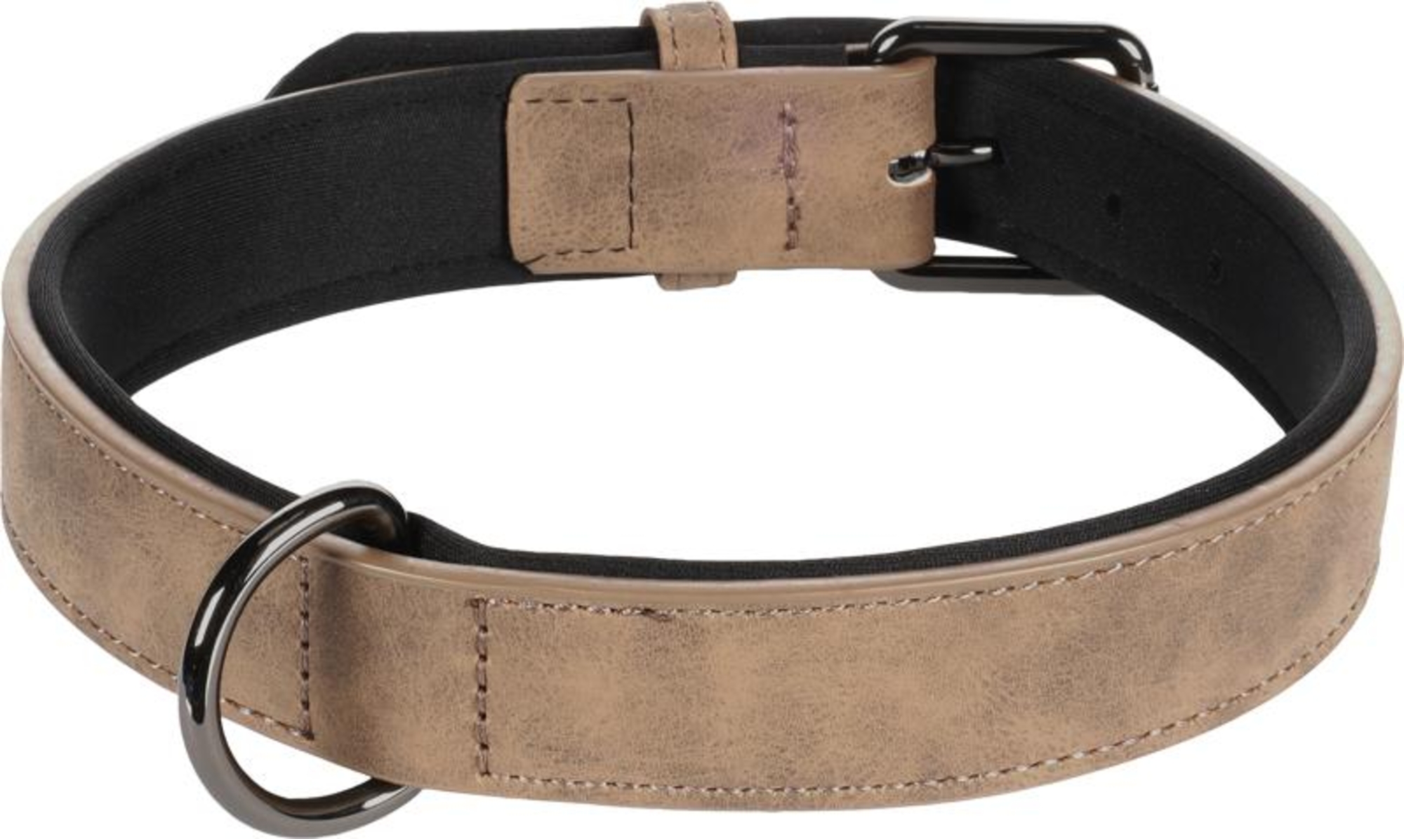 Flamingo Collar With neoprene Delu Brown