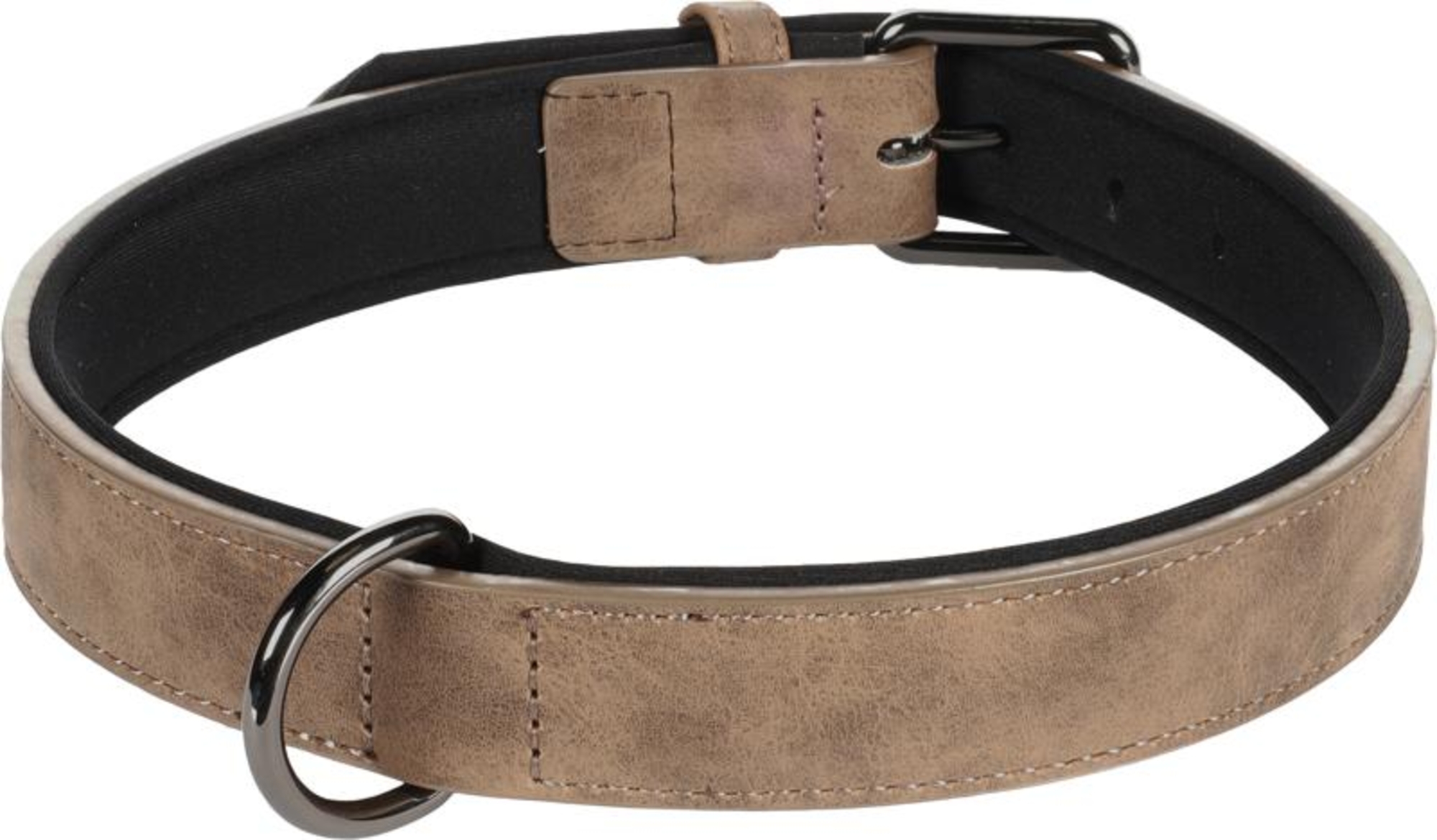 Flamingo Collar With neoprene Delu Brown