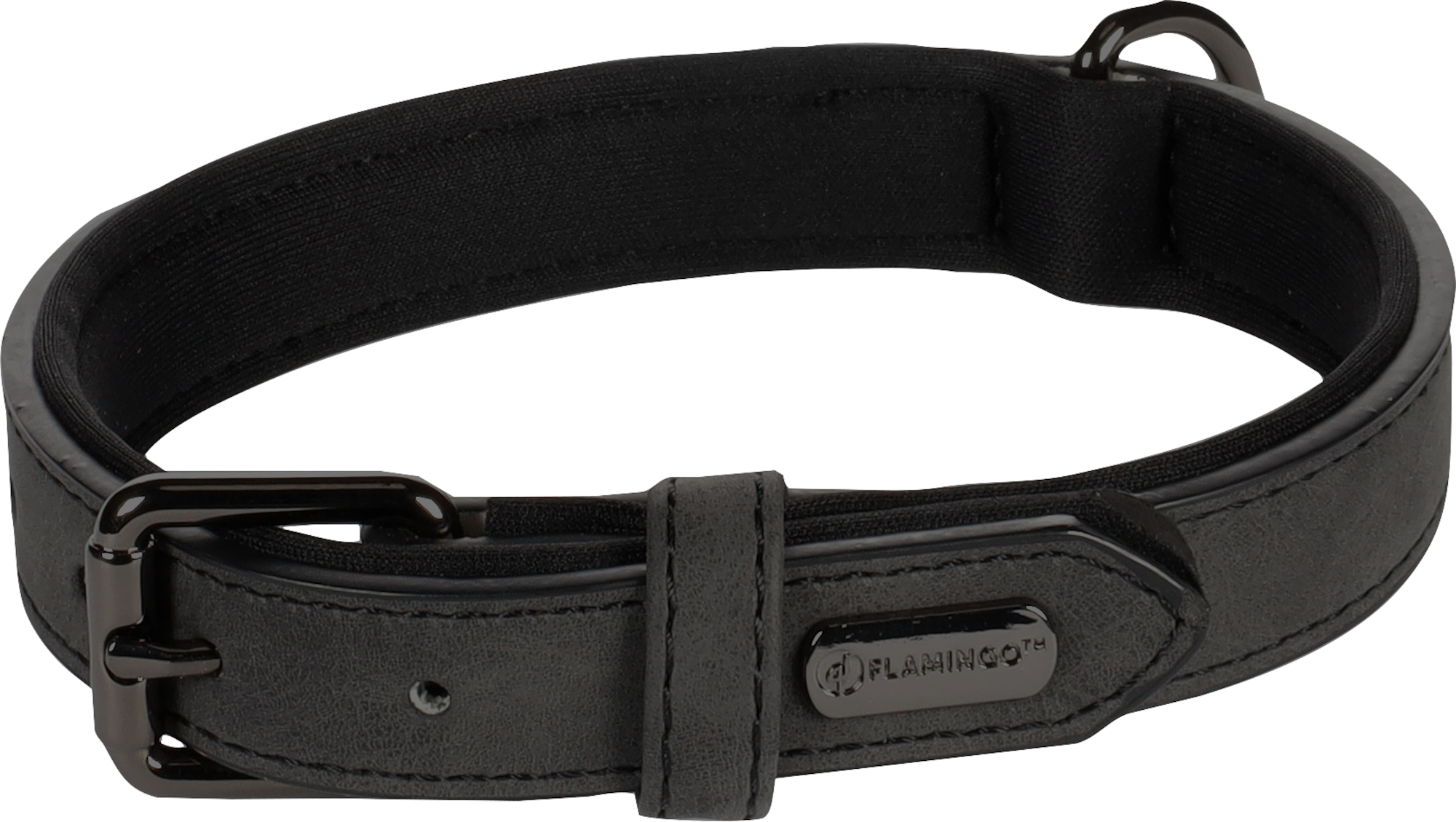 Flamingo Collar With neoprene Delu Black