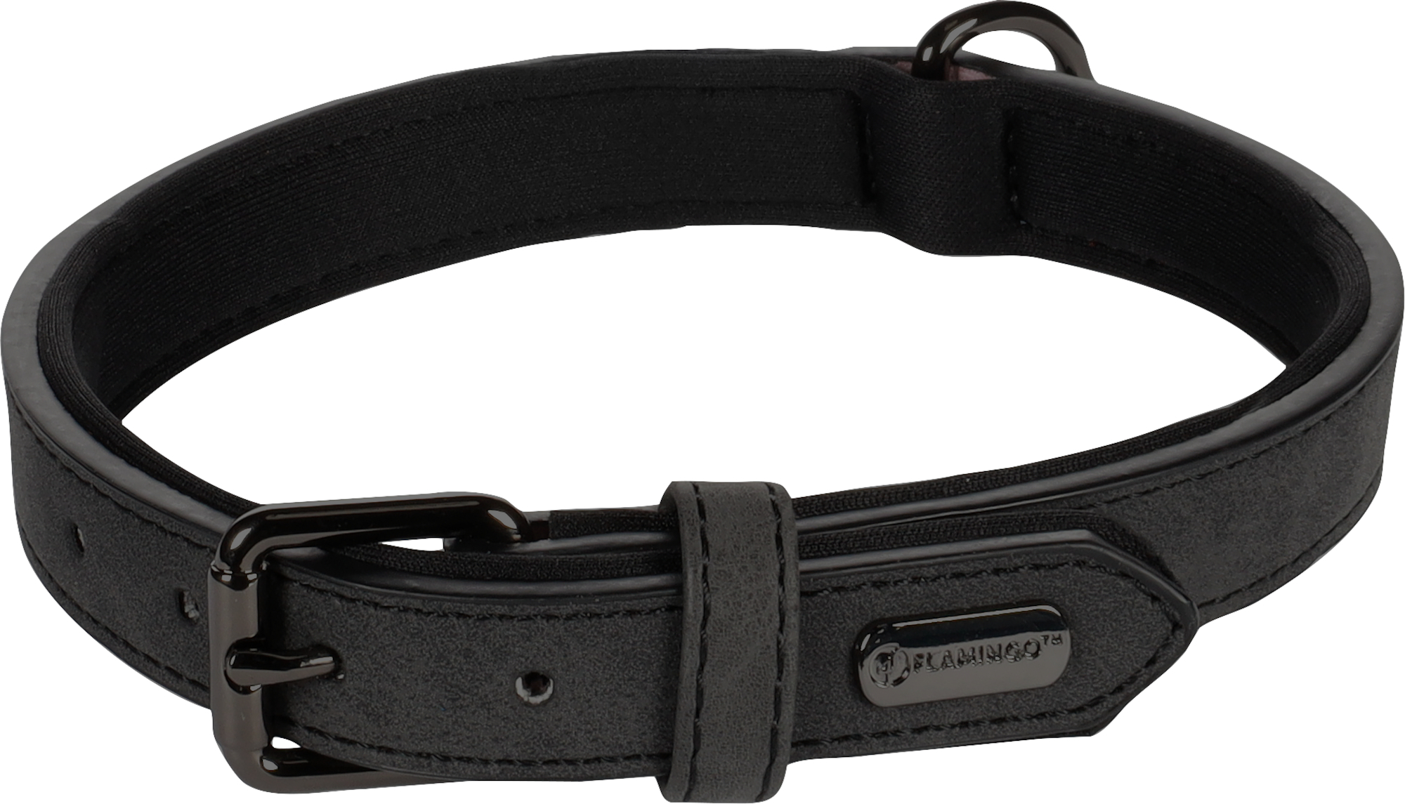 Flamingo Collar With neoprene Delu Black