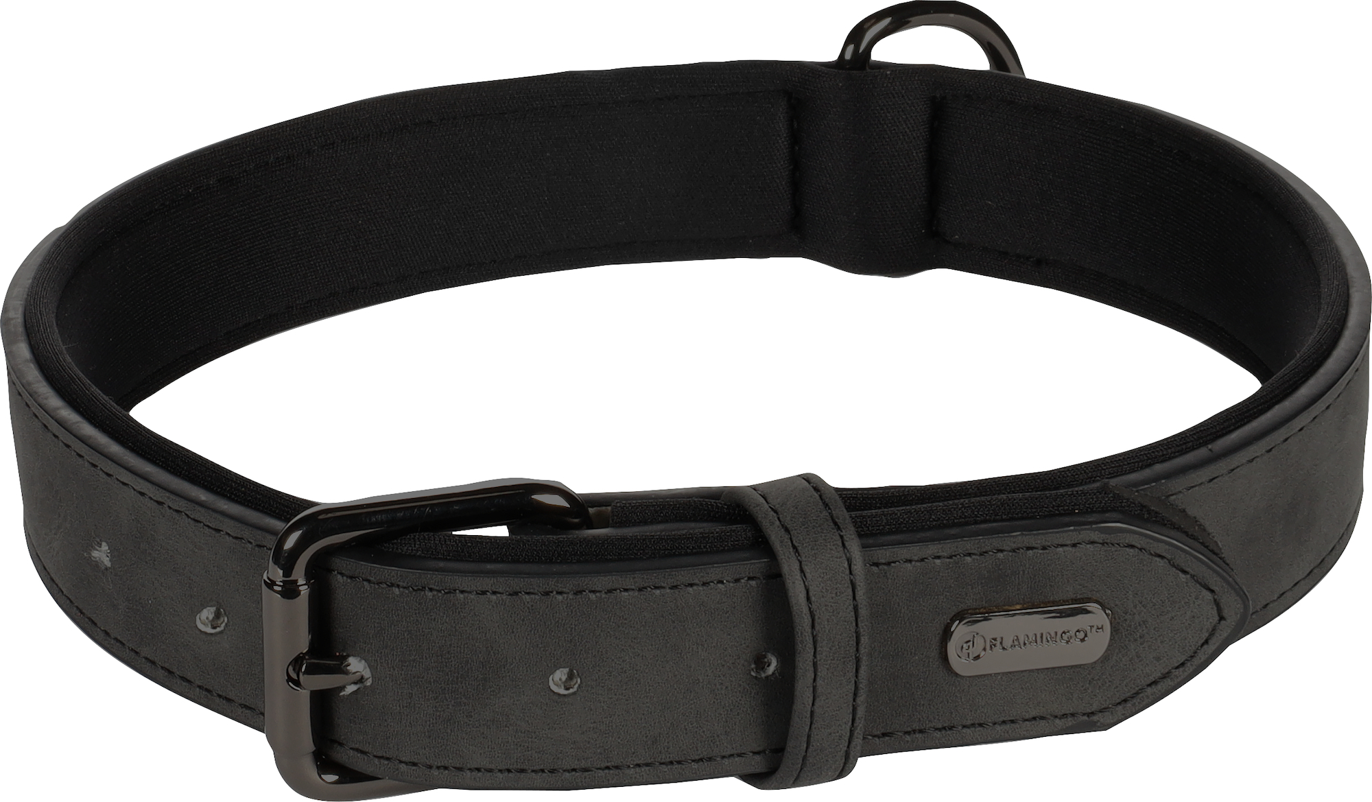 Flamingo Collar With neoprene Delu Black