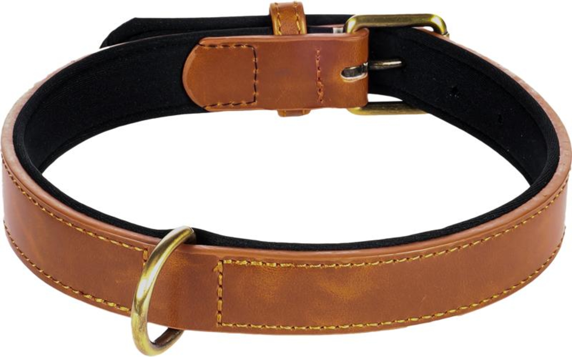 Flamingo Halsband met neopreen Lyabo Cognac