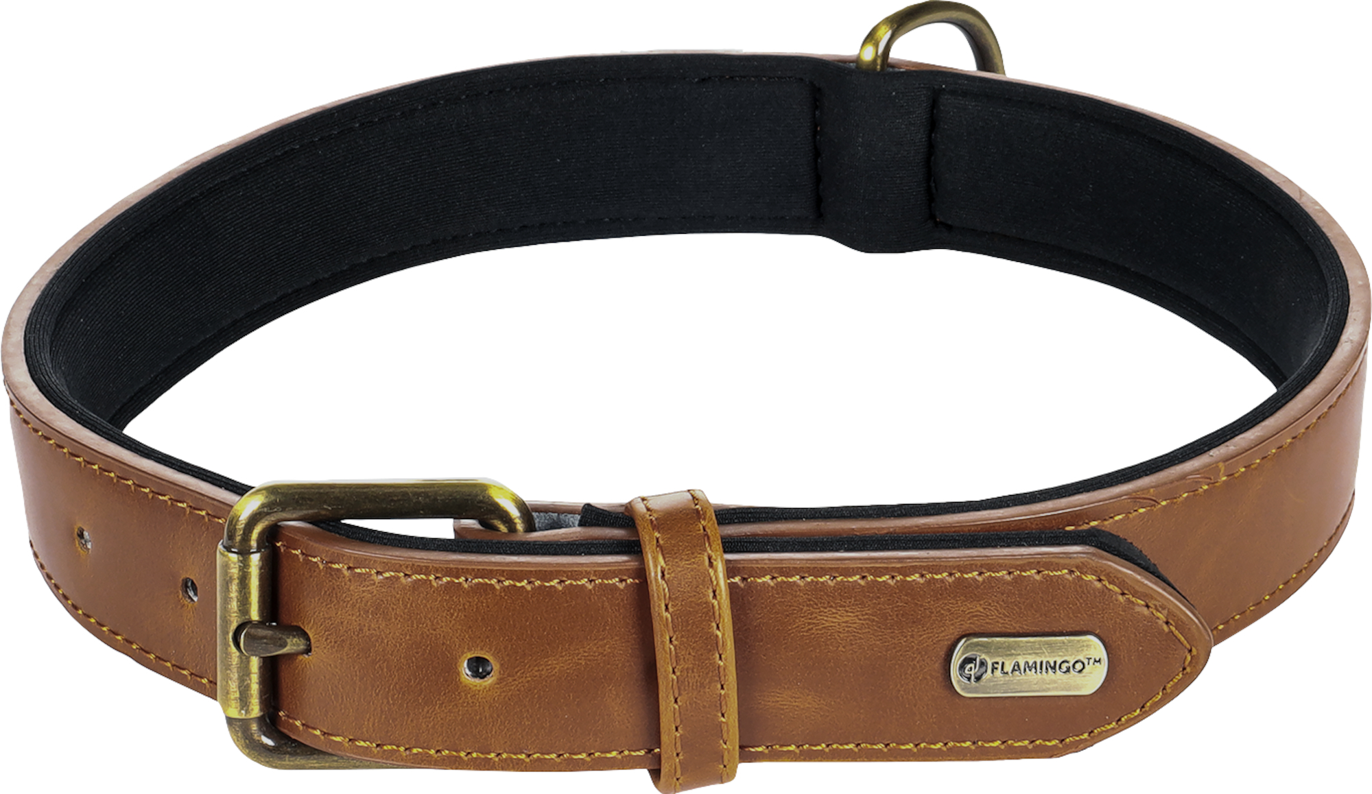 Flamingo Collare Con neoprene Lyabo Cognac