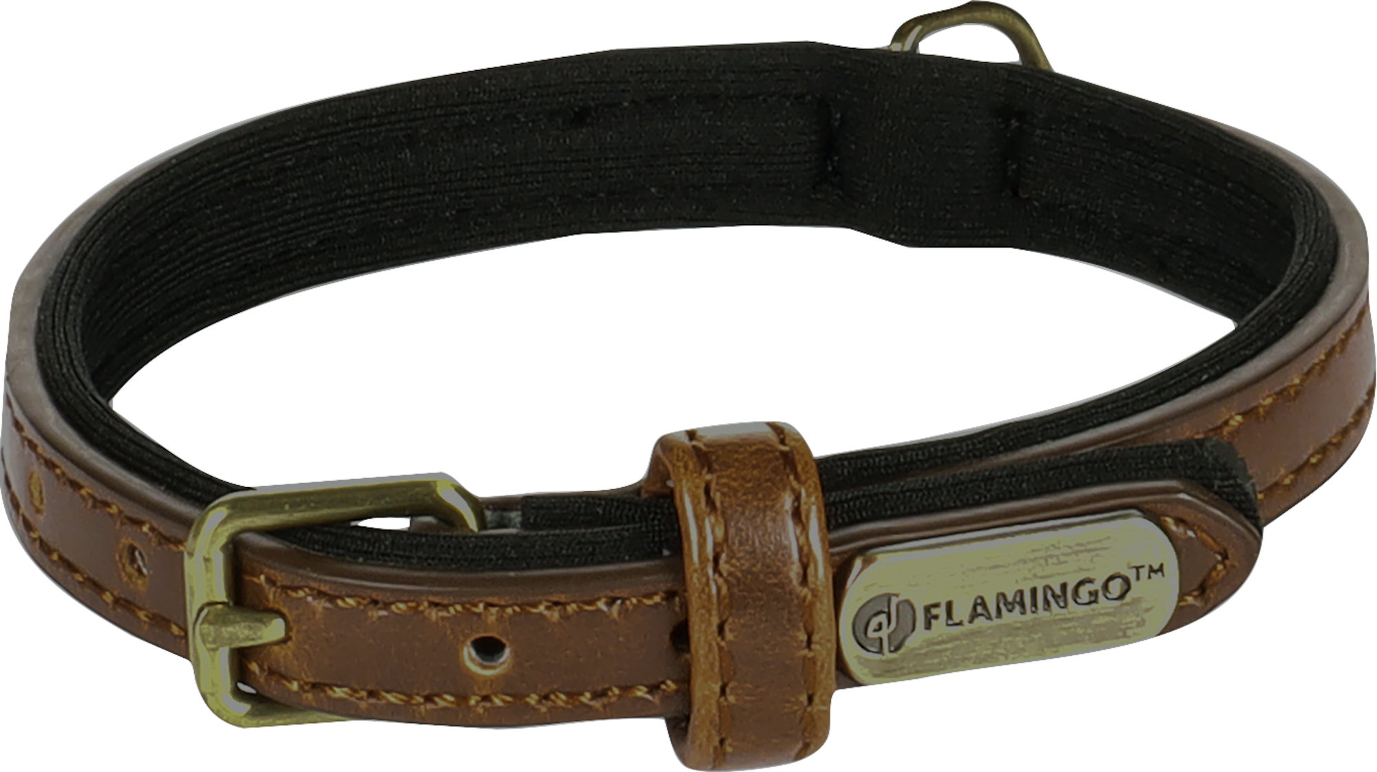 Flamingo Collare Con neoprene Lyabo Marrone